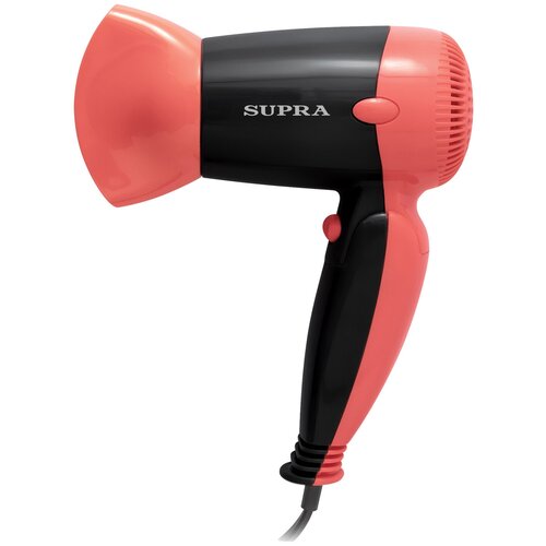 Фен SUPRA дорожный складной 2 скорости 2 режима 1400 Вт 142900₽