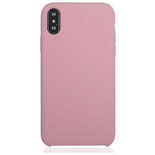 фото Чехол для apple iphone xs brosco softrubber, накладка, розовый