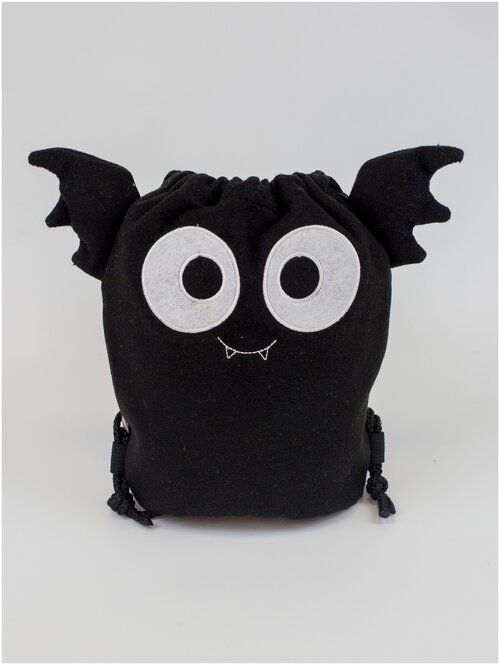 Детский рюкзак мешок в садик для малышей летучая мышь черный Moommy
