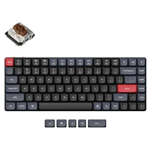 Беспроводная механическая ультратонкая клавиатура QMK Keychron K3 Pro 84 клавиши RGB-подсветка Gateron Brown Switch 1329100₽