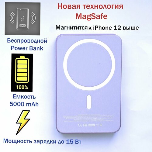 Беспроводной PowerBank беспроводная зарядка iphone магнитный повербанк 300000₽