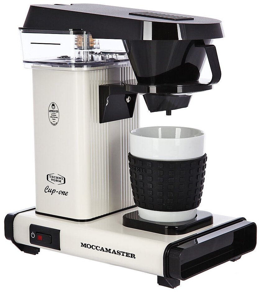 Профессиональная капельная кофеварка Moccamaster Cup-one, белый, 69218