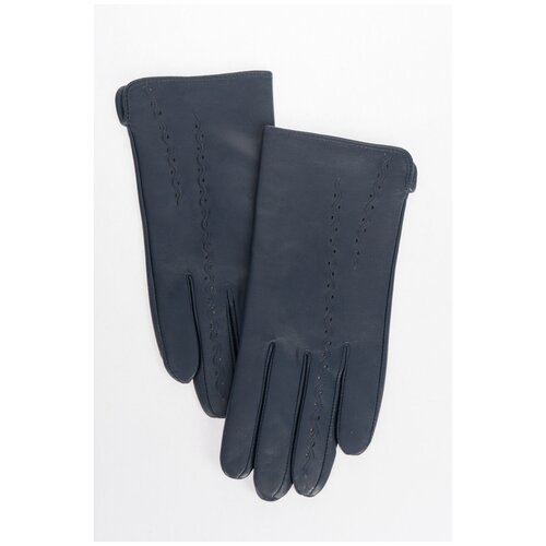 фото Перчатки с тонким узором и точечной перфорацией fabretti 18.4-12 синий 8