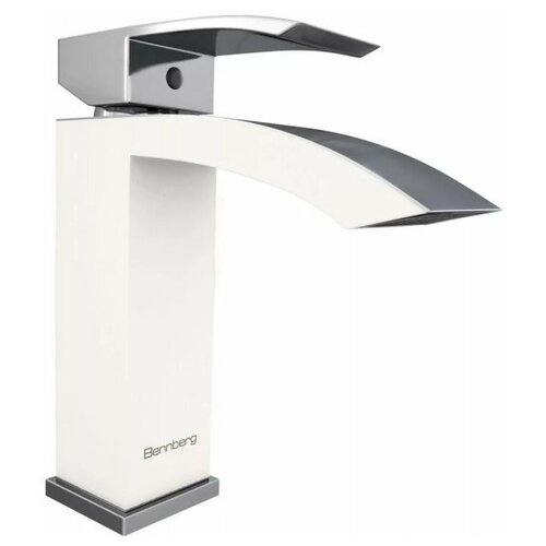 фото Смеситель для раковины bennberg chrome white 110919 cr wh