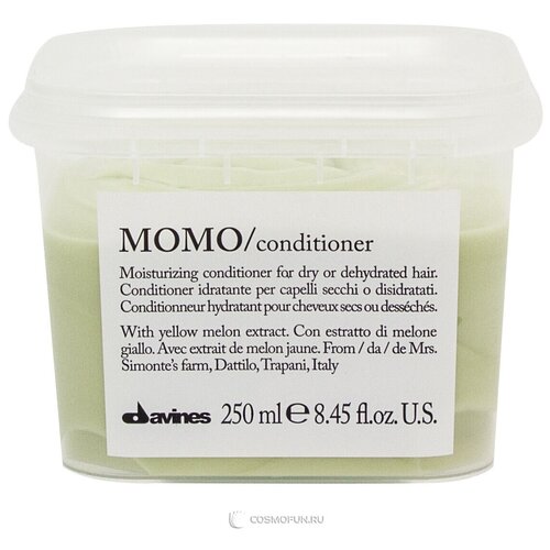 Davines MoMo Conditioner - Увлажняющий кондиционер, облегчающий расчесывание волос 250 мл питательный кондиционер облегчающий расчесывание волос davines nounou conditioner 250 мл