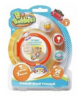 Игровой набор 1 Тoy "Bbuddieez" 3 шарма-персонажа, браслет Т59258