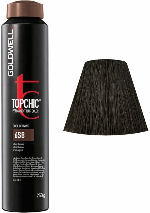 Goldwell Topchic стойкая крем-краска для волос, 6SB серебристо-коричневый