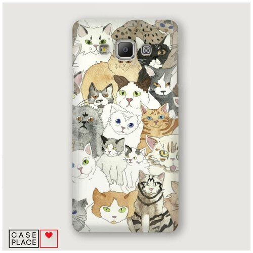 фото Чехол пластиковый samsung galaxy a3 склад кошек case place