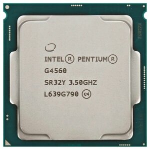 Процессор Intel Pentium G4560 (3,5 ГГц, LGA 1151, 3 Мб, 2 ядра)