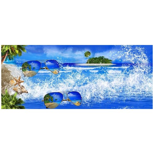 фото Пляжное полотенце, вафельное "всё себе";милашка; размер: 80 х 150