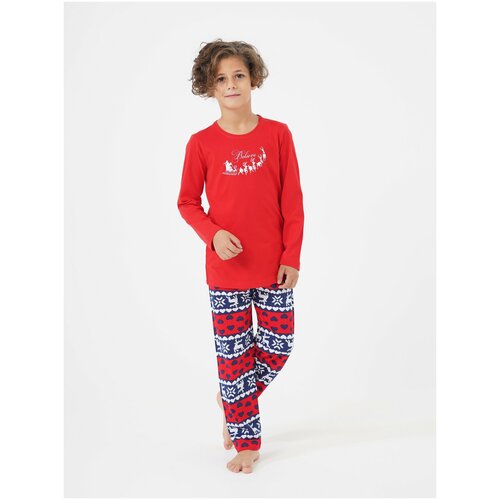 Пижама Vienetta, размер 110, красный