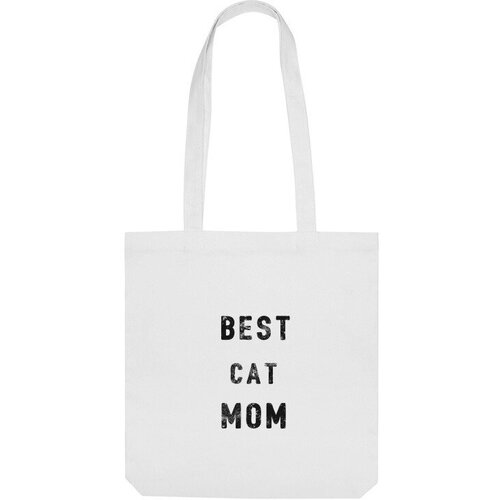Сумка шоппер Us Basic, белый мужская футболка best cat mom s темно синий