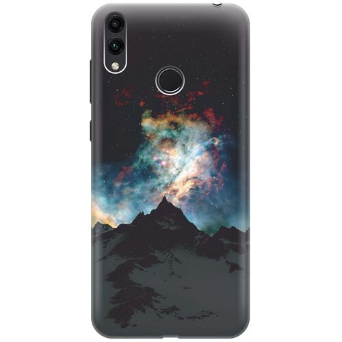 фото Gosso ультратонкий силиконовый чехол-накладка для honor 8c с принтом "горы и звезды"