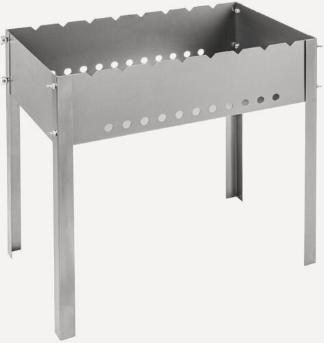 Изображение товара Grillboom Мангал разборный в коробке, 500х500х300 мм, толщина стали 1,0мм