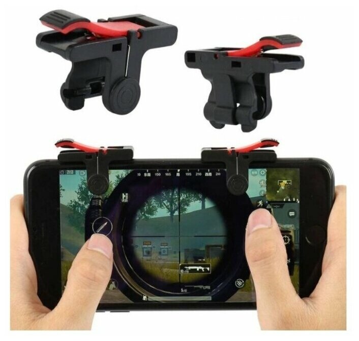 Игровой джойстик для смартфона D9 Контроллер L1R1 Триггер Pubg Геймпад для телефона