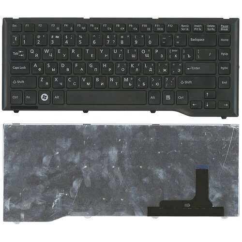 Клавиатура для ноутбука Fujitsu LifeBook LH532 черная клавиатура для ноутбука fujitsu siemens lifebook lh522 lh532 p n cp575204 01 aefj8u00028