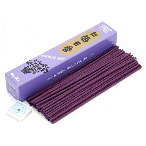 благовония nippon kodo scentsual calm hinoki mint 30 палочек подставка Благовония Nippon Kodo, MS LAVENDER, 50 палочек + подставка