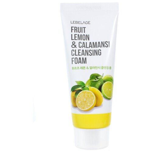 Lebelage Очищающая пенка с лимоном и экстрактом каламанси Fruit Lemon & Calamansi Cleansing Foam, 100 мл