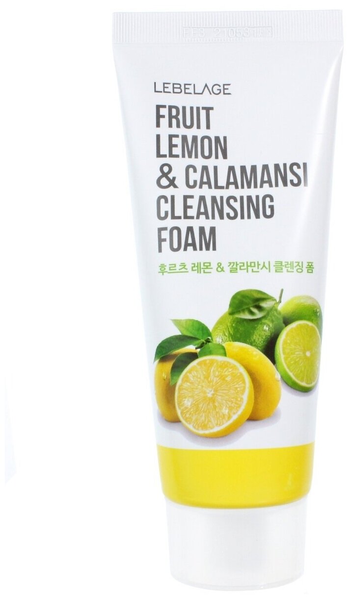 Lebelage Cleansing Foam Fruit Lemon&Calamansi Пенка для умывания с лимоном и каламондином 100 мл