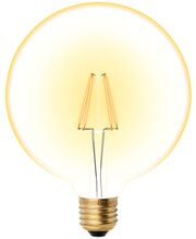 Лампа светодиодная Vintage. LED-G125-8W-GOLDEN-E27 GLV21GO. Форма шар. золотистая колба. Картон. UL-00002358