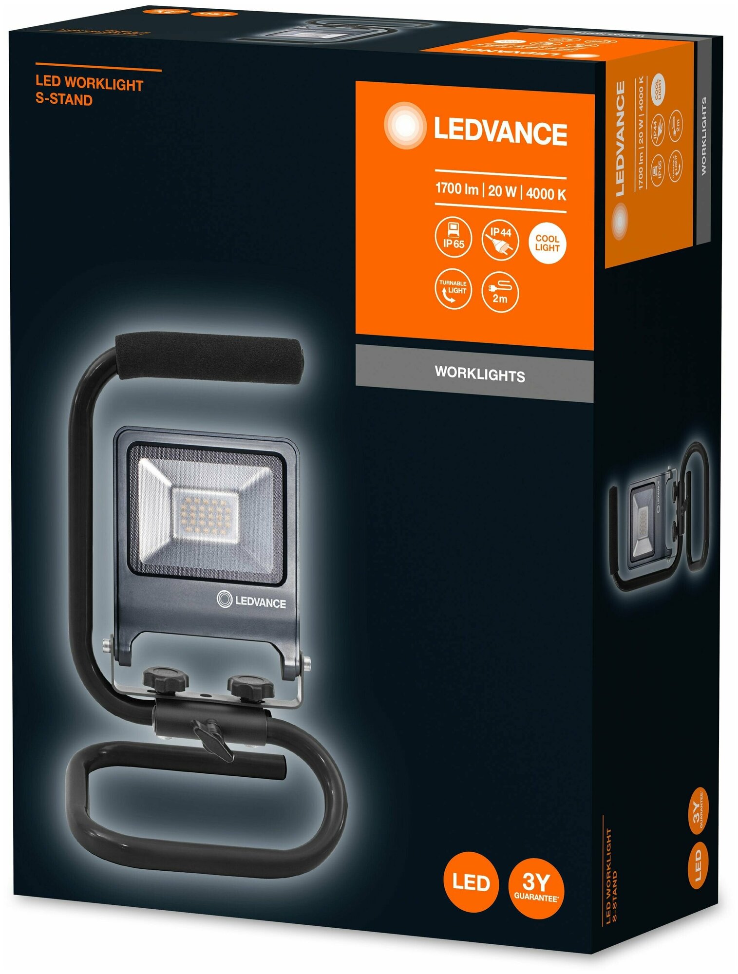 LED WORKLIGHT 20W 840 S-STAND IP65 - прож-тор переноска LEDVANCE