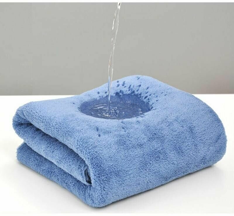 2 полотенца из микрофибры 35x70, 70x140 для бани, ванной , активного отдыха - фотография № 6