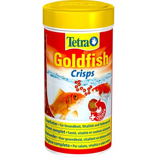 tetra корма корм для золотых и холодноводных рыб хлопья пакет 12гр goldfish floken 766389 0 012 кг 45043 18 шт Корм для золотых рыбок Tetra Goldfish Crisps 250 мл, чипсы, подходит для других видов холодноводных рыб