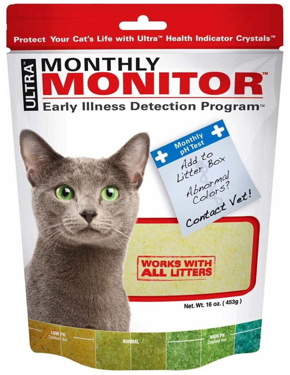 Monthly Monitor индикатор PH мочи д/кошек, 453 г
