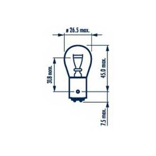Лампа P21/5W 24V BAY15d Narva 17925 термостат thermostat a2722000415 mercedes benz