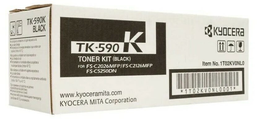 Kyocera TK-590K (1T02KV0NL0) картридж черный (7000стр)