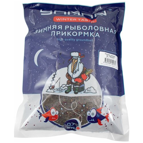 Прикормка Yaman Winter Taste Плотва зимняя увлажненная (кокос), цв. чёрный, 700 г