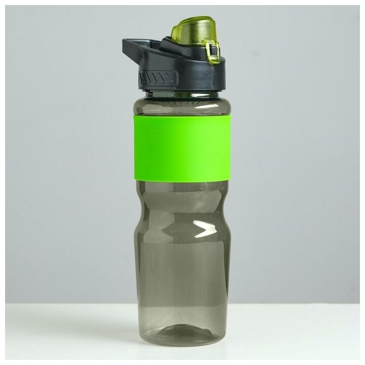 Бутылка для воды Мастер К, объем 600 мл, размер 6,8 х 24.5 см, цвет зеленый