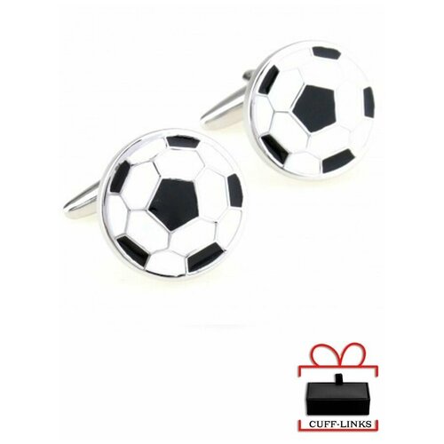 Запонки , серебряный, белый swl319 футбольный мяч белый черный mikasa