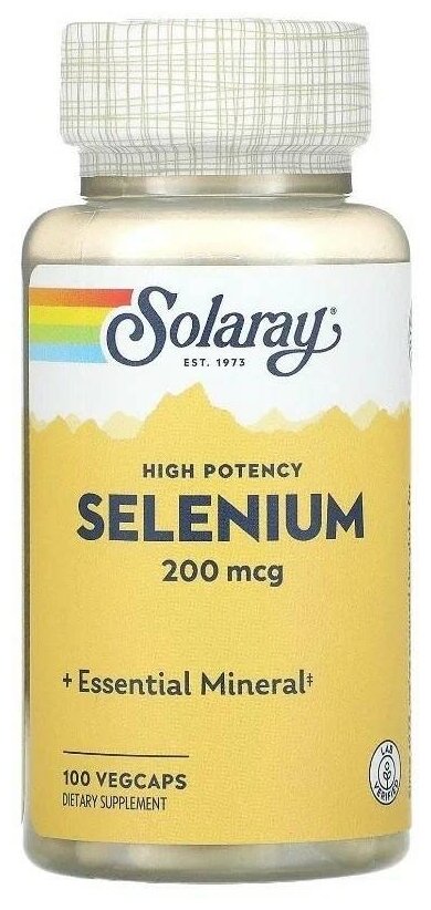 Selenium, 200 мкг, 70 г, 100 шт.