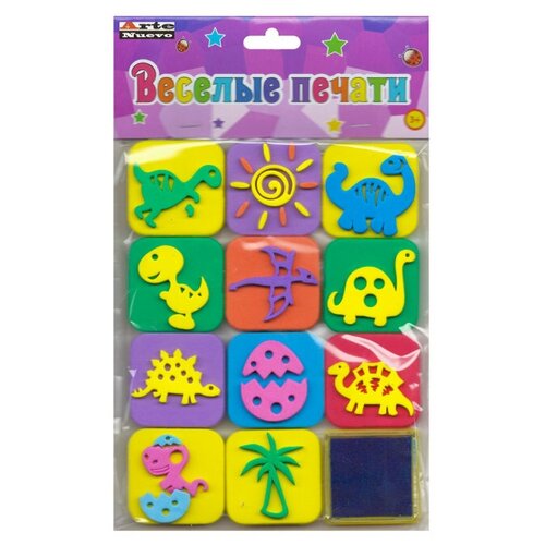Веселые печати Динозаврики подушечка с чернилами веселые печати DT-1014-8 296₽
