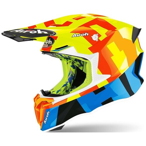 фото Airoh шлем кросс twist 2.0 frame yellow gloss airoh helmet