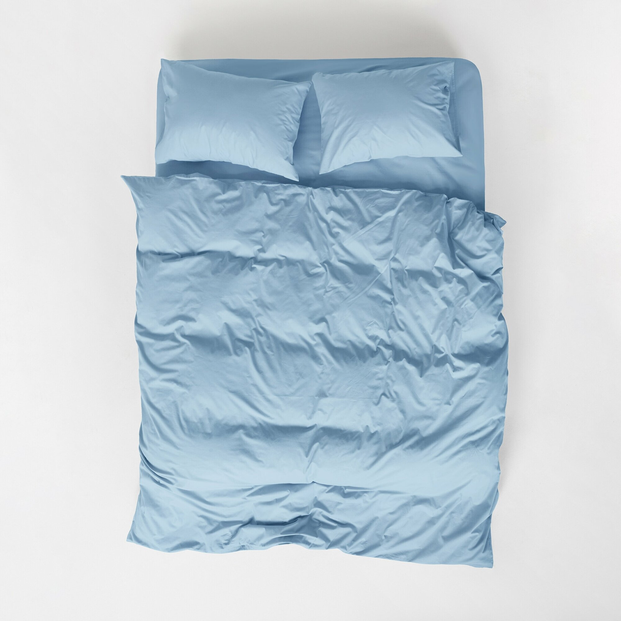 Комплект постельного белья MORФEUS (морфеус) - Blue Stone, 1.5-спальный, поплин (аналог икеа) - фотография № 2