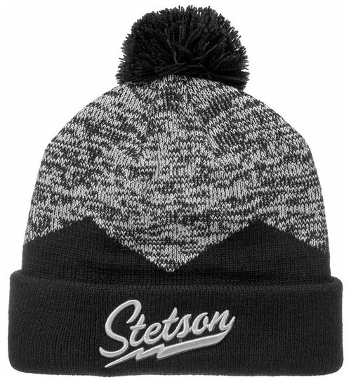 Шапка STETSON арт. 8599125 BEANIE POMPOM (черный), размер ONE