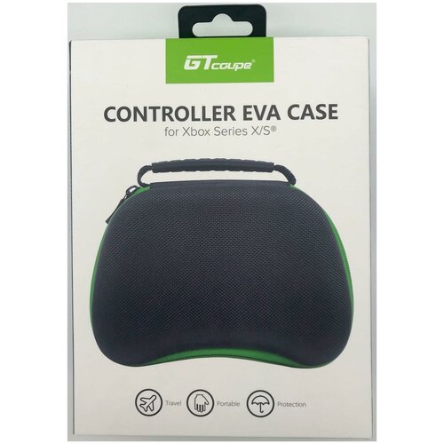 Сумка для геймпада Gamepad case GT coupe Черный/Зеленый (Xbox One/Series X/S)