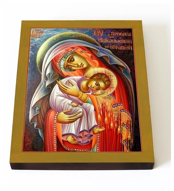 Икона Божией Матери "Защитница сирых и брошенных", на доске 13*16,5 см