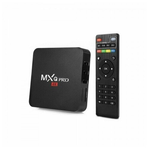 Андроид приставка для ТВ MXQ Pro 4K смарт тв приставка dgmedia mxq pro андроид медиаплеер 1 8 гб wi fi 4k amlogic s905w