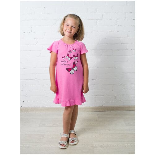 Ночная сорочка РиД - Родители и Дети для девочек, размер 86-92, розовый