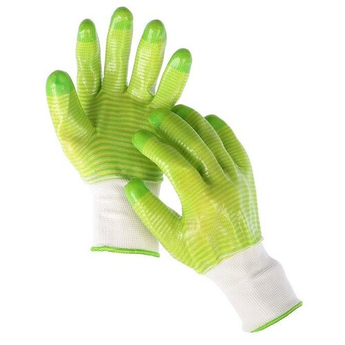 Перчатки нейлоновые, с ПВХ покрытием, размер 9, Greengo перчатки нейлоновые с пвх пропиткой размер 9 greengo