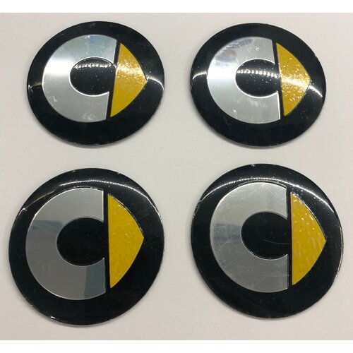 Наклейки на диски автомобиля Smart (d-56 мм)