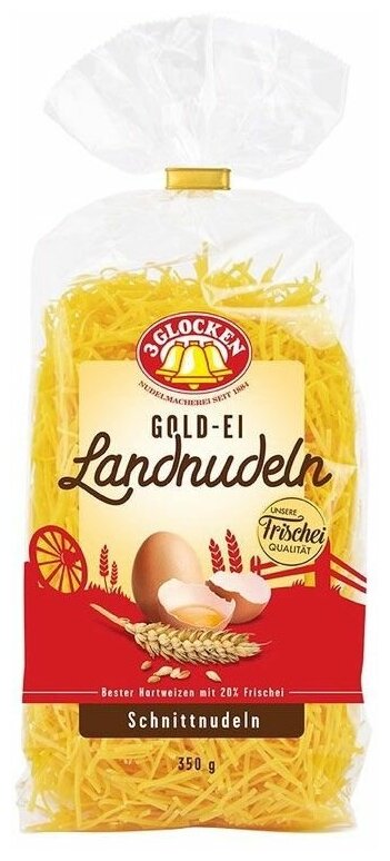 Лапша 3 GLOCKEN Gold-Ei Мелкая Schnittnudeln, 350 г