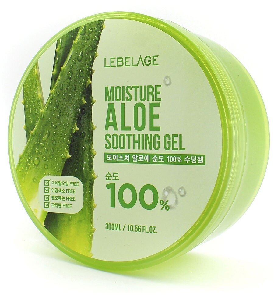 Lebelage Soothing Gel Moisture Aloe 100% Гель Универсальный успокаивающий с экстрактом алоэ 300 мл