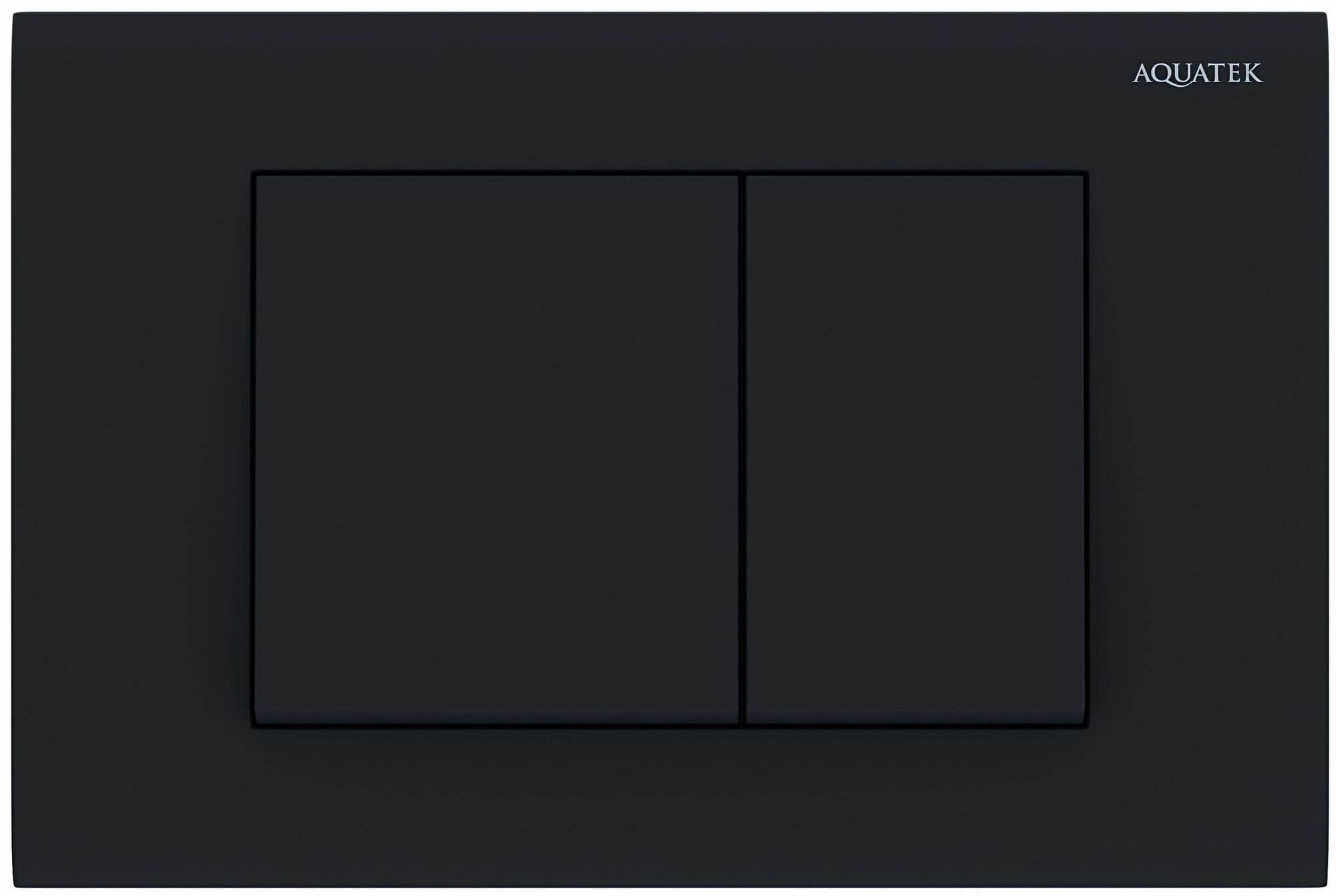 Клавиша смыва Aquatek Evolution двойной смыв, клавиши квадратные, цвет черный матовый KDI-0000012