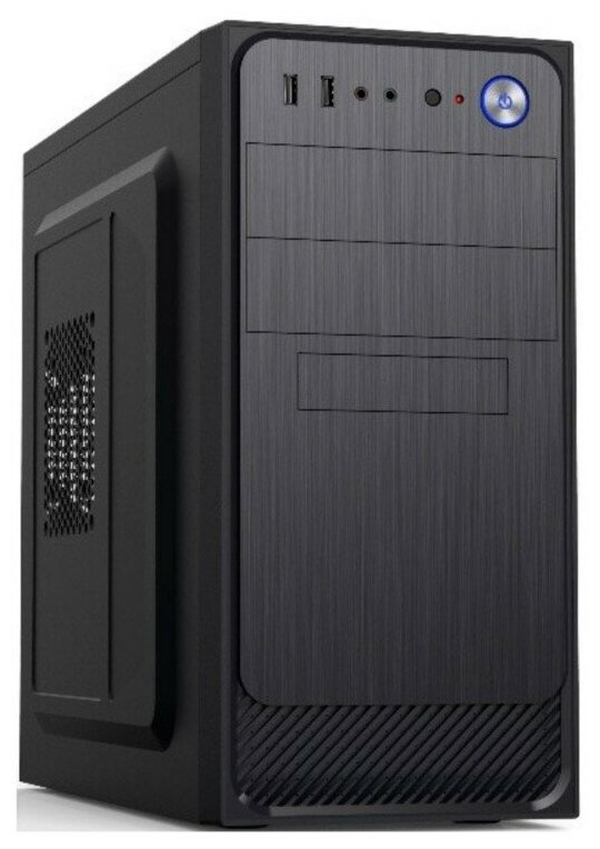 Корпус MiniTower Foxline Forza FZ-053 450W black (mATX, 2xUSB2.0, 450W) (FZ-053-SX450R)