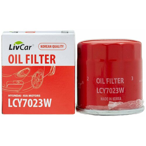 Фильтр масляный livcar oil filter lcy7023w hyundai