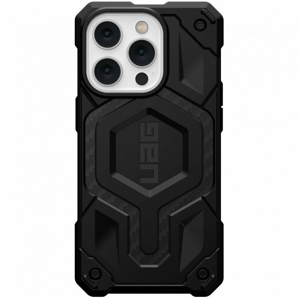 UAG Чехол UAG Monarch Pro Crabon Fiber with Magsafe для iPhone 14 Pro черный карбон 114030114242